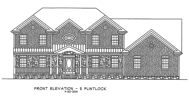 Elevation of 5 Flintlock Road, Montvale, NJ